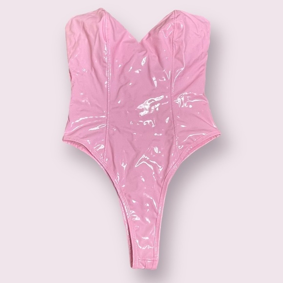 SOLD Strapless Bunny Bodysuit - Picture 3 of 7